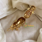 Gold Look Alike Temple Kumkum Box -Elephant-G10260